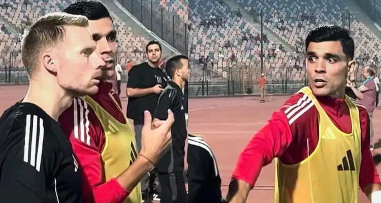 فيديو | احترام متبادل وروح عالية.. كواليس تصرف لافت بين بن شرقي ومدرب أحمال الأهلي