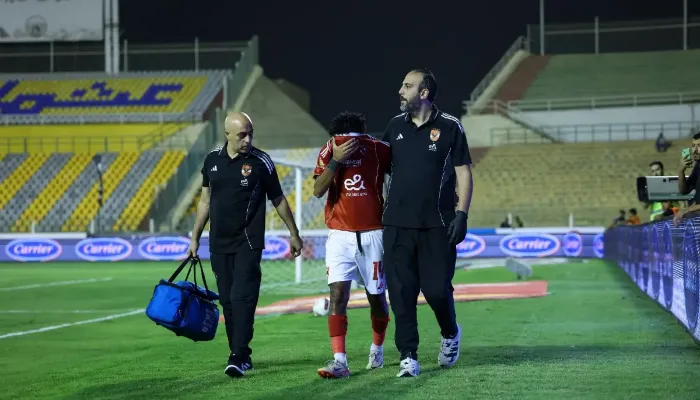 صوره عن مدة غياب ياسر إبراهيم وحسين الشحات بعد الإصابة في مباراة الأهلي وكهرباء الإسماعيلية