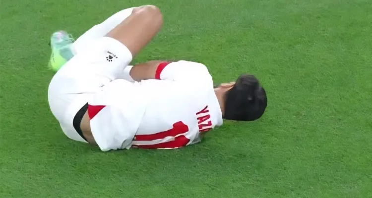 هدف الأهلي.. يزن النعيمات يغادر مباراة الأردن والعراق على نقالة