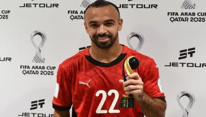 رقم مميز لـ أفشة في مباراة منتخب مصر والكويت في كأس العرب