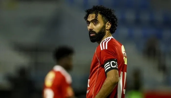 أول تعليق من حسين الشحات على حمل شارة قيادة الأهلي أمام غزل المحلة