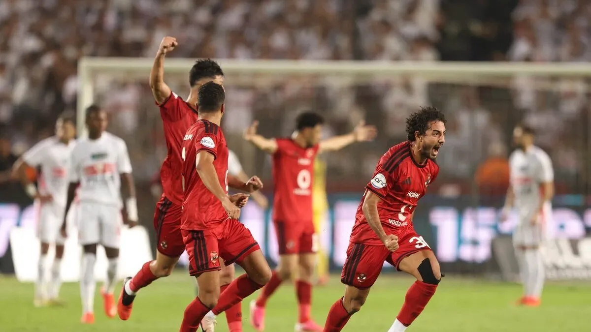لاعب الأهلي يحصد جائزة مباراة الزمالك