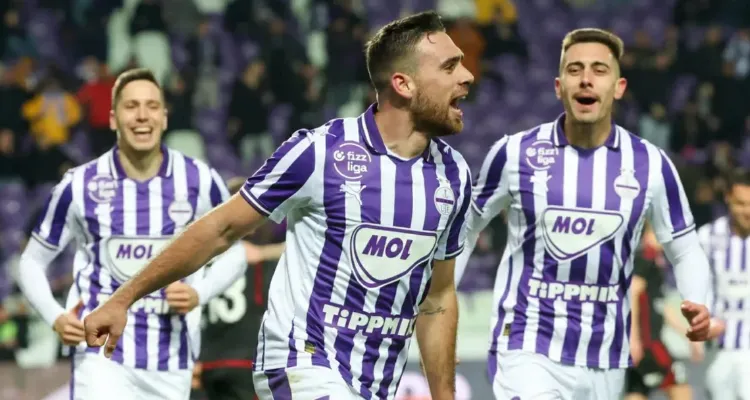 شاهد | جراديشار يسجل هدف أويبشت الثاني أمام ديوسجيور في الدوري المجري