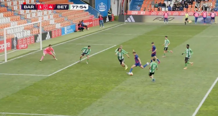 فيديو.. شاهد أداء حمزة عبد الكريم في مباراة برشلونة وريال بيتيس