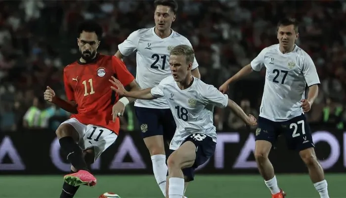 فيديو | أسيست محمد هاني.. مصطفى زيكو يسجل هدف منتخب مصر الأول أمام روسيا