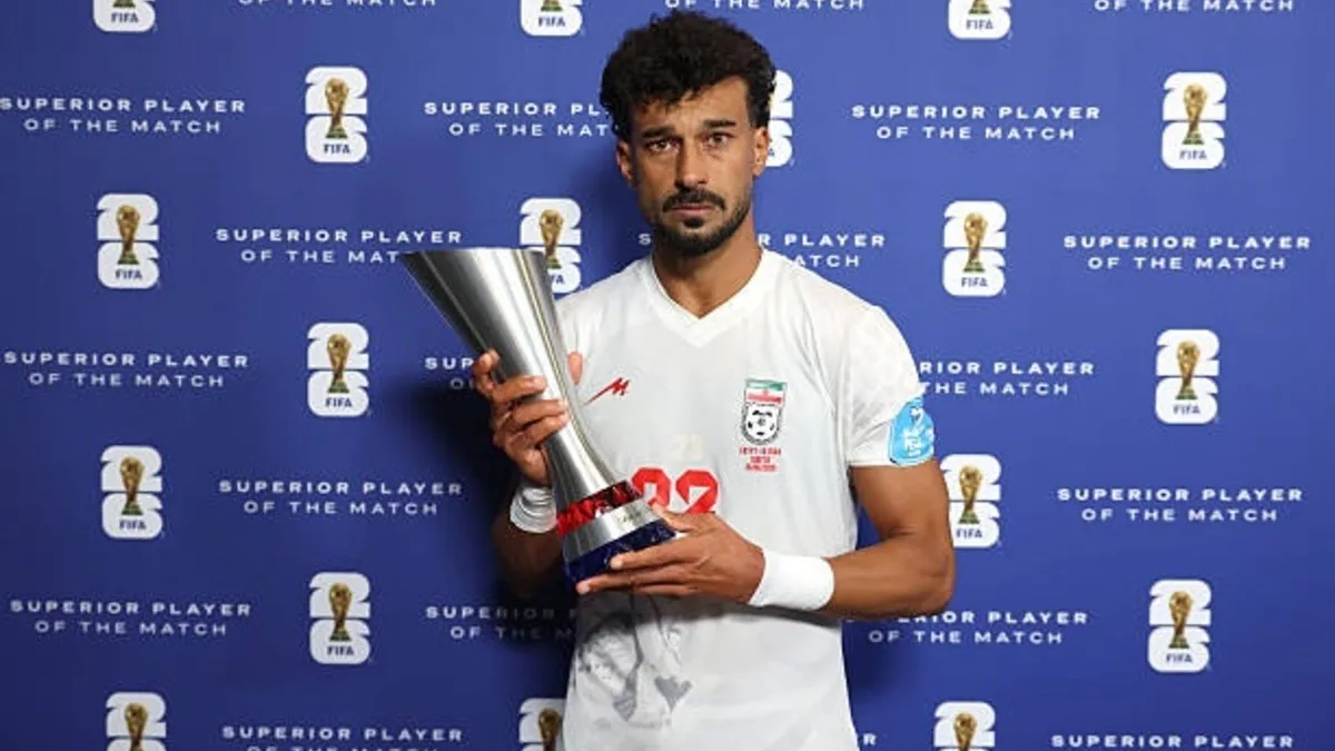 رامين رضائيان يحصد جائزة رجل مباراة مصر وإيران في كأس العالم 2026