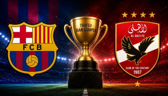 هل مباراة الأهلي وبرشلونة في كأس خوان جامبر مذاعة؟