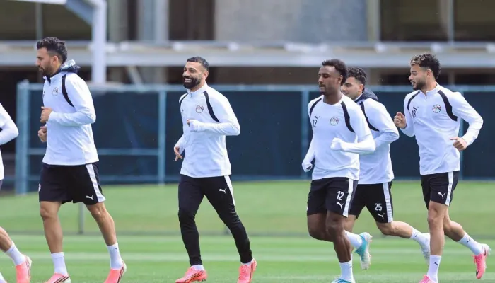عاصفة رعدية تضرب مران منتخب مصر قبل مواجهة الأرجنتين